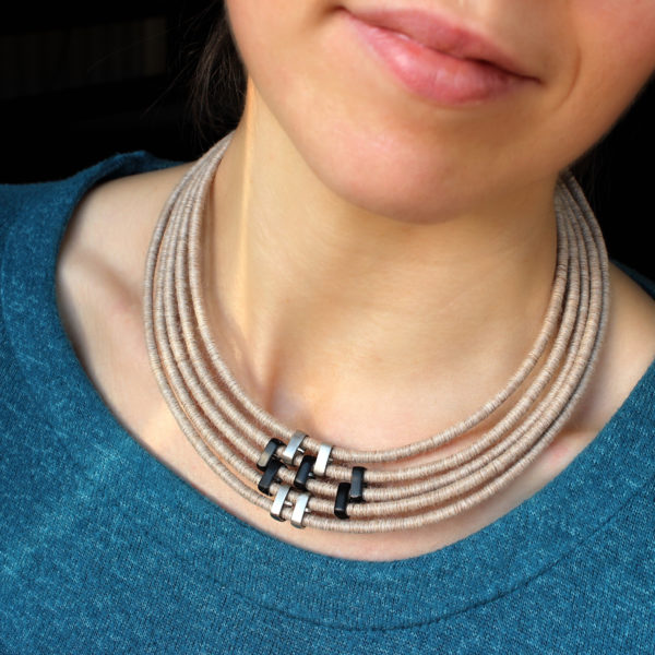 ethical alpaca necklace gift yarn