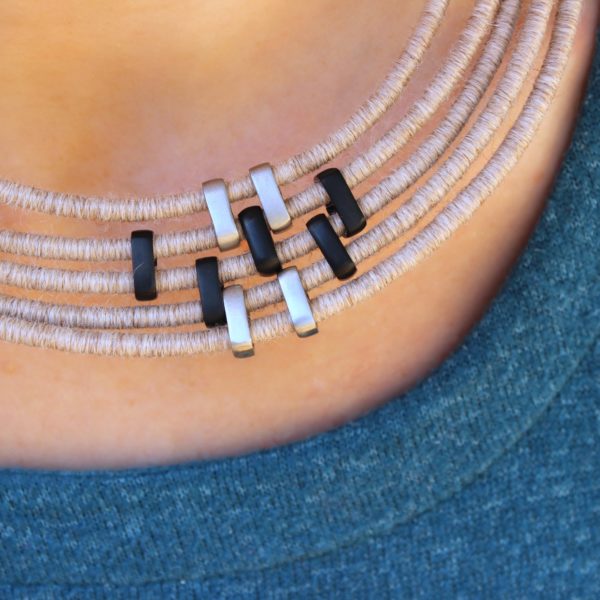 ethical alpaca necklace gift yarn