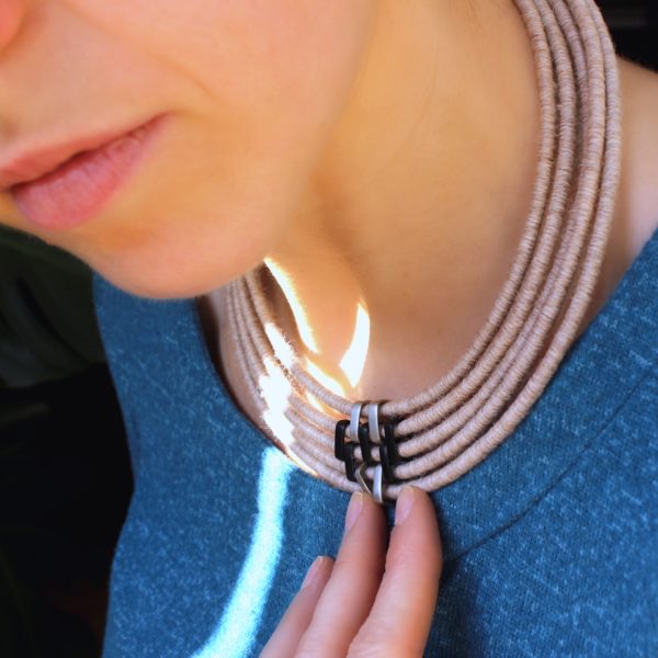 ethical alpaca necklace gift yarn