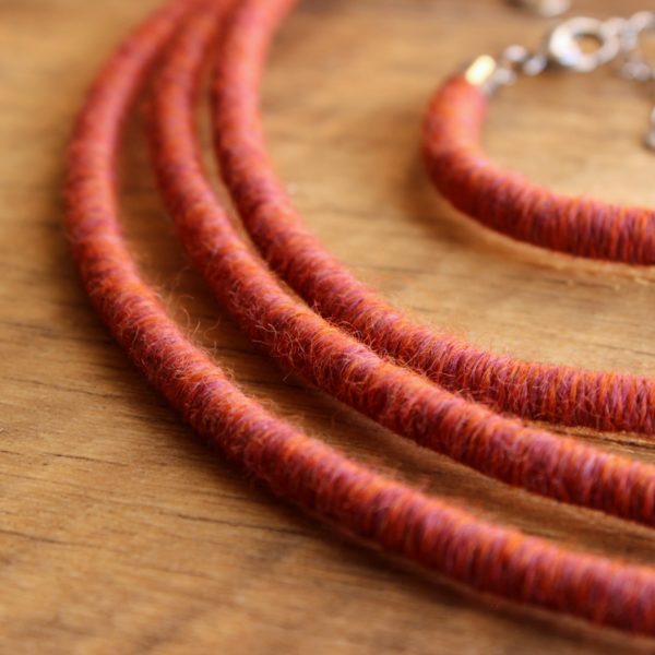 ethical alpaca necklace gift yarn