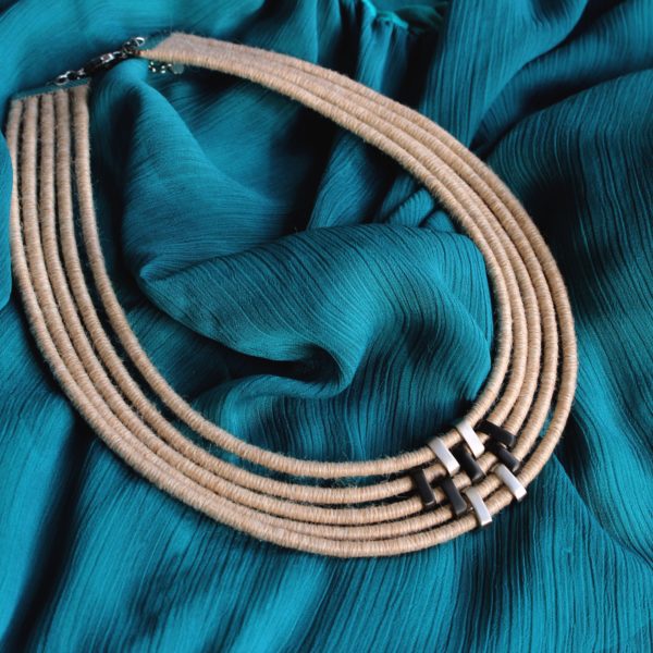 ethical alpaca necklace gift yarn