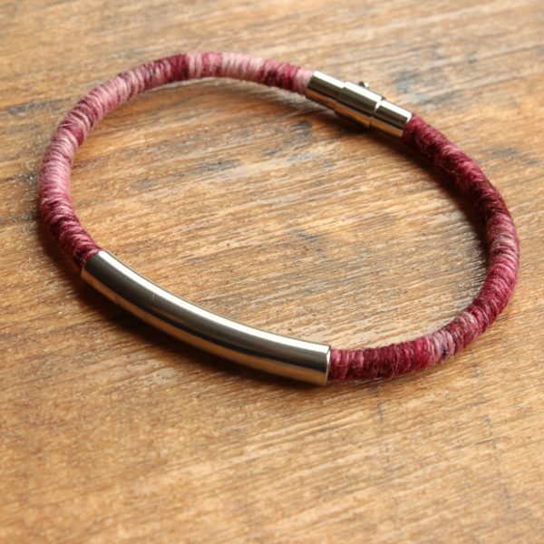morse code ethical alpaca bracelet gift yarn men