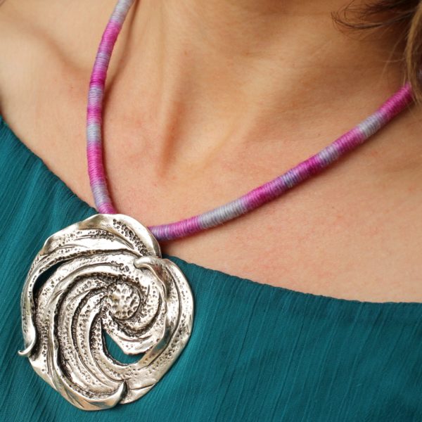 ethical alpaca necklace gift yarn