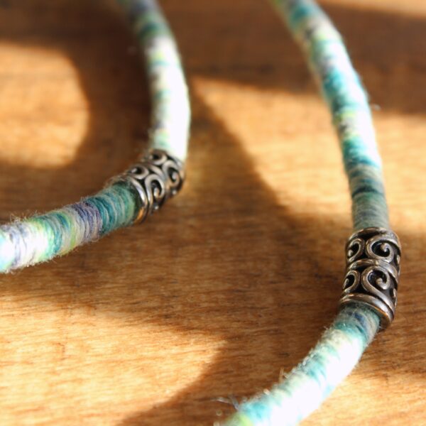 ethical alpaca necklace long gift yarn