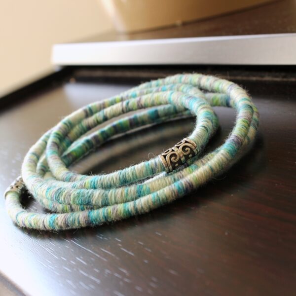 ethical alpaca necklace long gift yarn