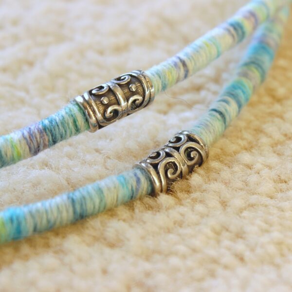 ethical alpaca necklace long gift yarn