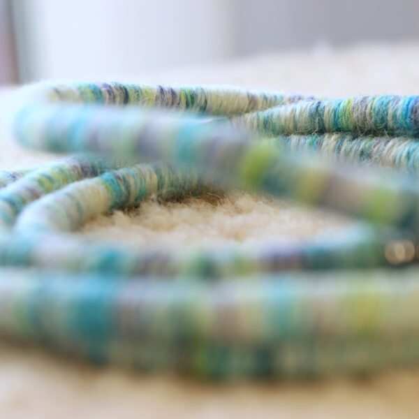ethical alpaca necklace long gift yarn