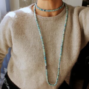 ethical alpaca necklace long gift yarn