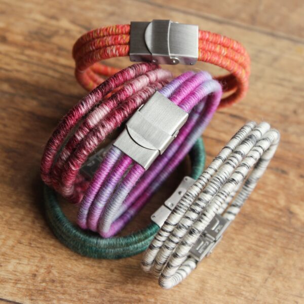 ethical alpaca bracelet gift yarn