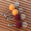 ethical alpaca earrings gift yarn