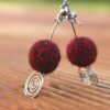 ethical alpaca earrings gift yarn