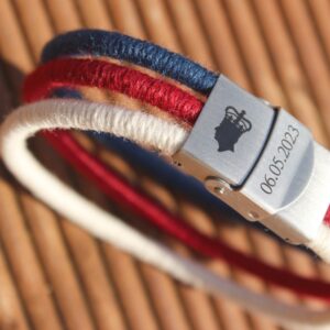 King Charles III alpaca bracelet wide
