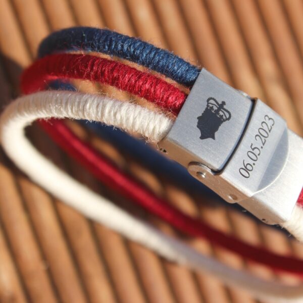 King Charles III alpaca bracelet wide