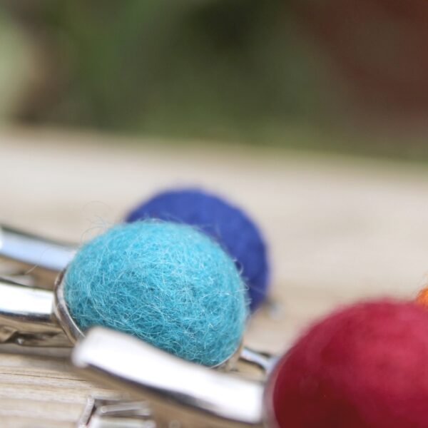 ENTANA felted alpaca hair clip ethical British accessory