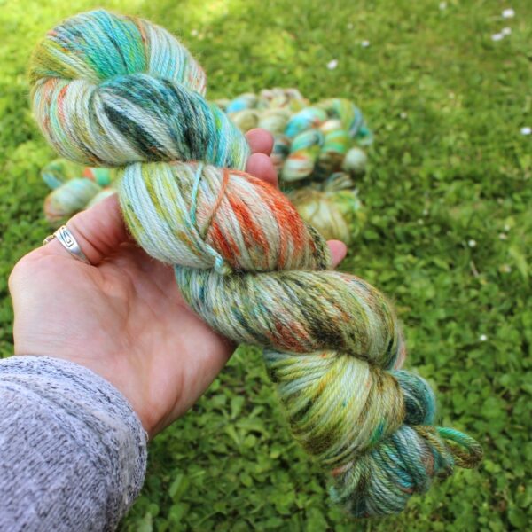 hand-dyed ethical British baby alpaca yarn