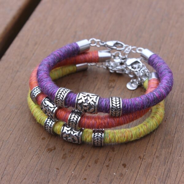 ethical baby alpaca bracelet made in the uk