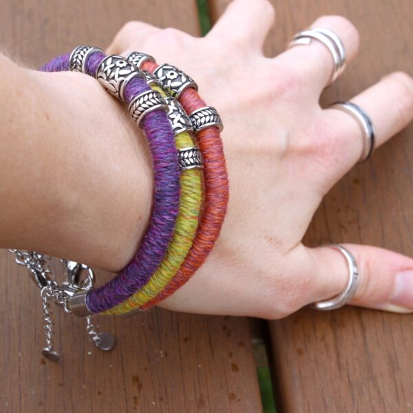 ethical baby alpaca bracelet made in the uk