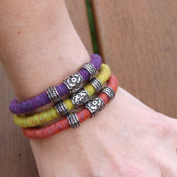 ethical baby alpaca bracelet made in the uk