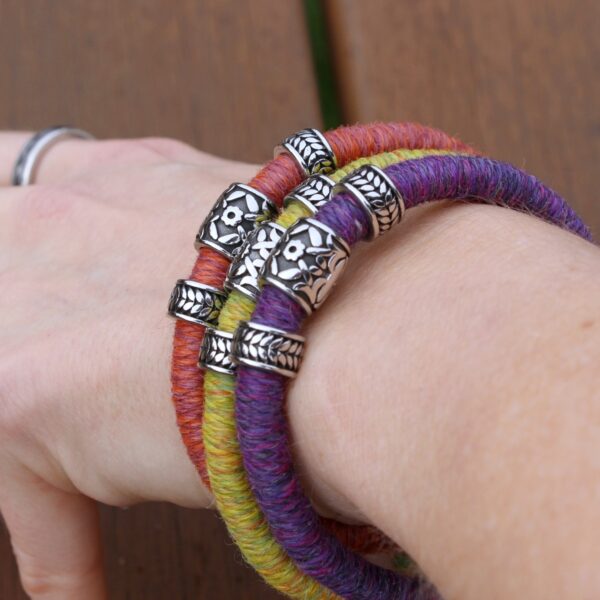 ethical baby alpaca bracelet made in the uk