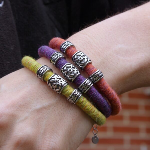 ethical baby alpaca bracelet made in the uk