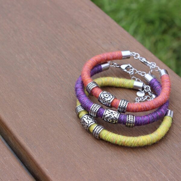 ethical baby alpaca bracelet made in the uk