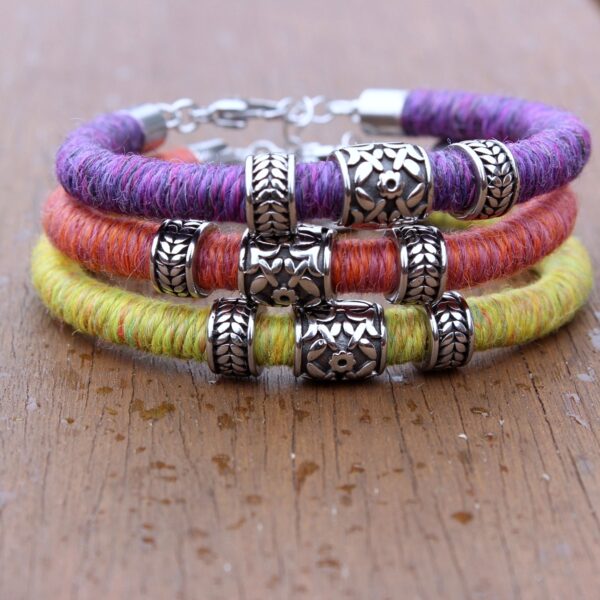 ethical baby alpaca bracelet made in the uk