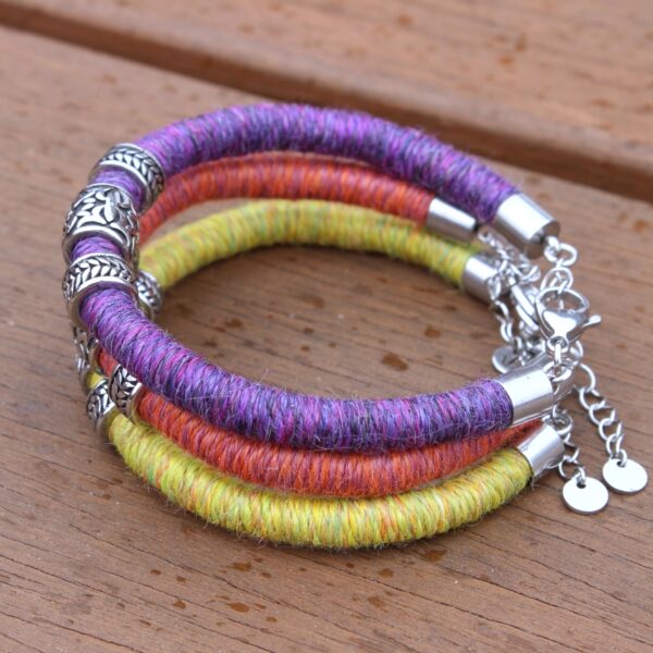 ethical baby alpaca bracelet made in the uk
